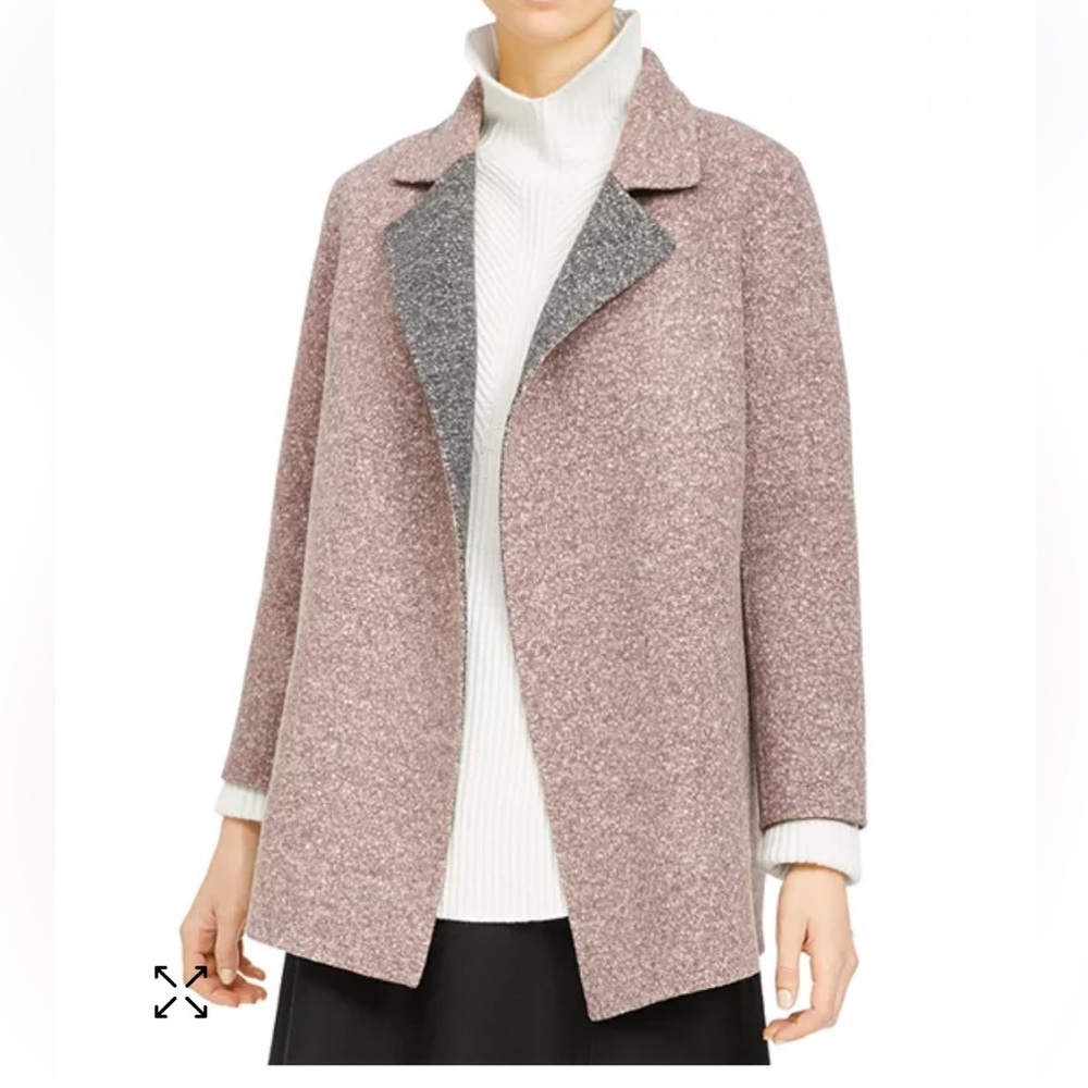 THEORY Clairene riverside Boucle jacket Sz P